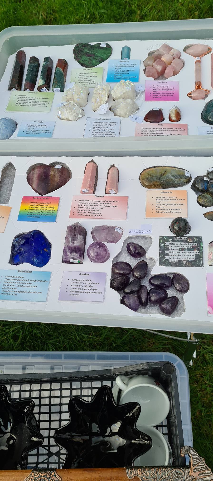 96 Car boot gem stones